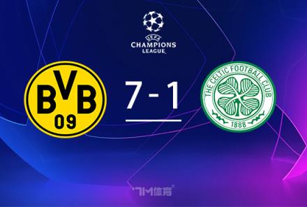 多特蒙德主場(chǎng)7-1大勝凱爾特人，阿德耶米上演帽子戲法