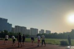 邱彪分享山東隊(duì)晨練照：520從心開始，從心出發(fā)，成人成才