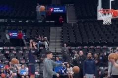 博格丹的賽前投籃訓(xùn)練，進(jìn)來學(xué)習(xí)一下...