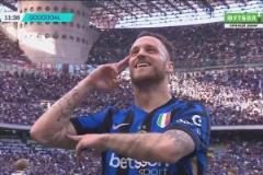 國米反擊行云流水！阿瑙托維奇推射破門！迪馬爾科送助攻！