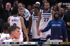 森林狼擊敗活塞后，愛德華茲在替補席上尬舞慶祝進行“挑釁”