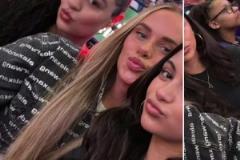 是真養(yǎng)眼啊！布朗尼女友、海斯女友、文森特女友組團(tuán)來到雷霆主場看球了！