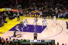 從這里開始輸?shù)?！森林狼第二?jié)全隊(duì)開花，打了湖人一波26-6！