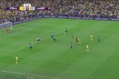 開場錯(cuò)失良機(jī)！杜蘭單刀打門被門將撲出！