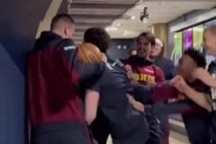 掘金隊員在通道“圍毆”威少 這種隊內(nèi)氛圍真的愛了