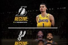 簡直白日做夢！美媒：湖人可用八村+文總+電風(fēng)扇+克內(nèi)克特+一首輪，去換文班