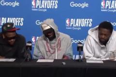 康利賽后采訪想借愛德華茲的墨鏡戴戴，被華子無情拒絕