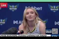 達(dá)拉斯WNBA新科狀元長得挺漂亮！采訪直言最想讓歐文觀戰(zhàn)自己。