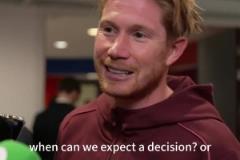 當被問及是否會轉(zhuǎn)會到英超的另一支球隊時，德布勞內(nèi)：也許