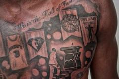 韋德這個胸前新紋身好帥?。憹M自己的榮譽和履歷