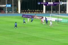 大連太子終于進球！毛偉杰禁區(qū)內晃開空間小角度打門得手